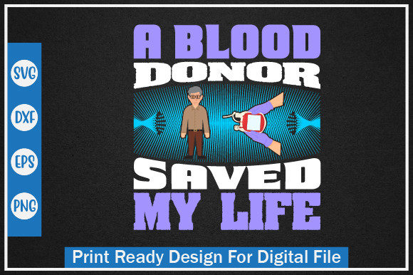 Blood Donor Svg Design for Real Embroidery Projects
