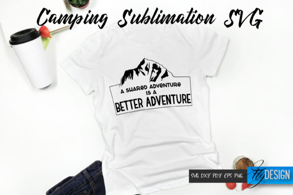 Camping Quote SVG for Embroidery Projects