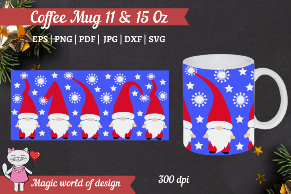 Gnome and Snowflakes Svg for Embroidery Projects