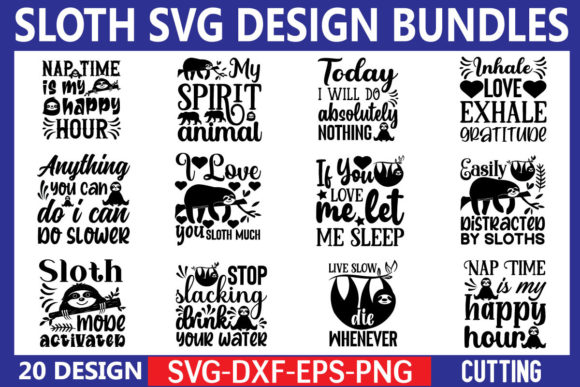 Sloth Svg Design Bundle Review